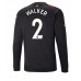 Cheap Manchester City Kyle Walker #2 Away Football Shirt 2022-23 Long Sleeve